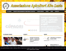 Tablet Screenshot of apicoltorialtolazio.it